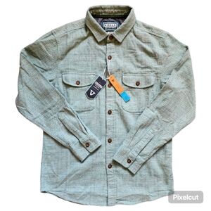 Men's Vissla Creators Norte Eco LS Flannel Small NWT